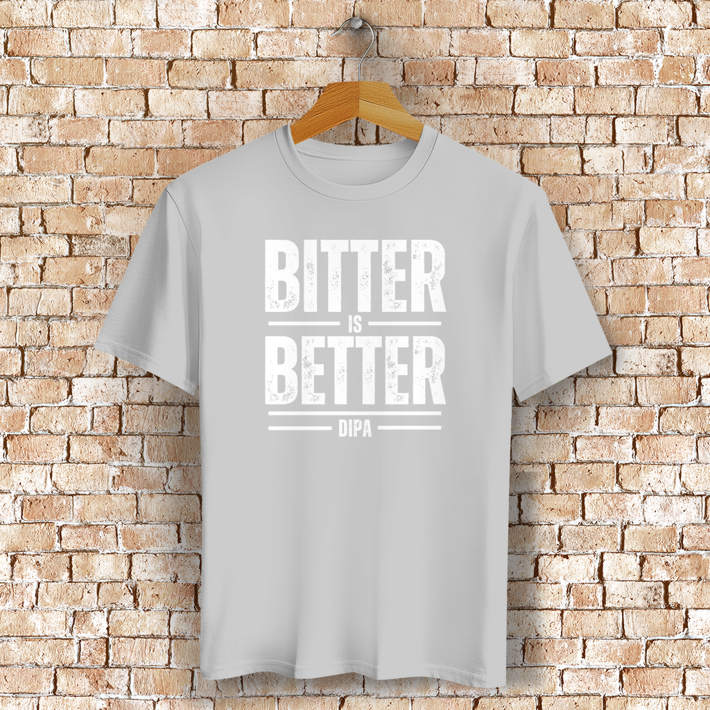 Bitter is Better – DIPA T-Shirt für Craftbier-Fans & Hopfen-Liebhaber - Bio-Baumwolle - Unisex