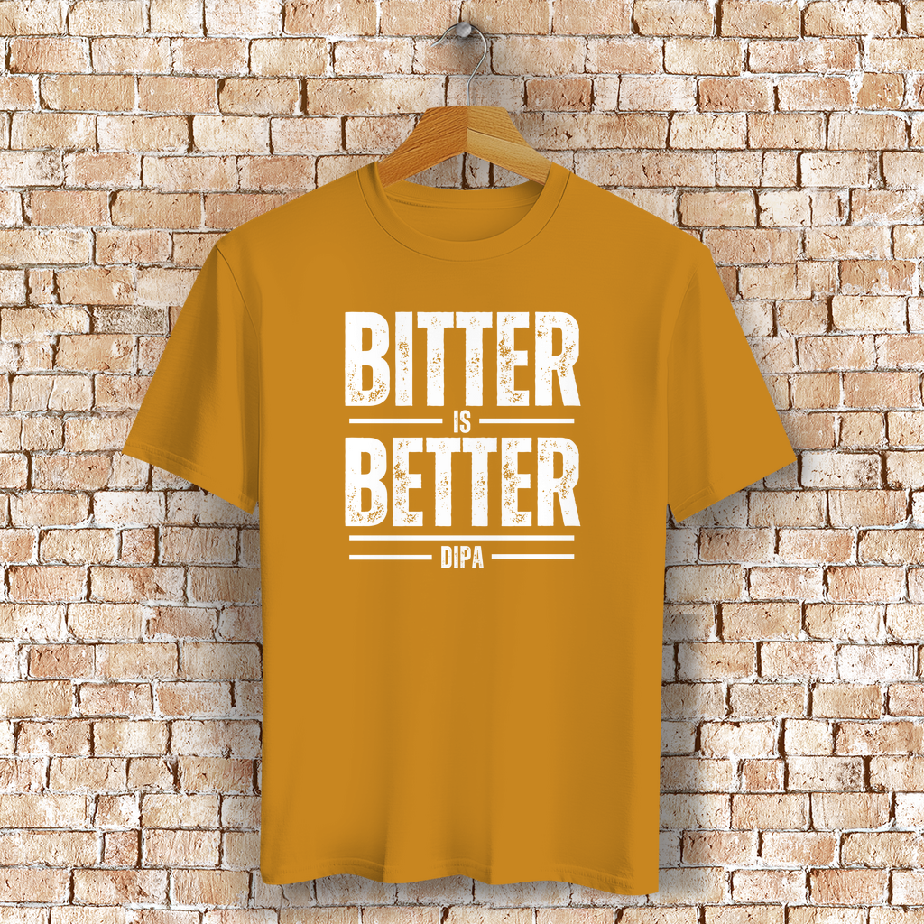 Bitter is Better – DIPA T-Shirt für Craftbier-Fans & Hopfen-Liebhaber - Bio-Baumwolle - Unisex