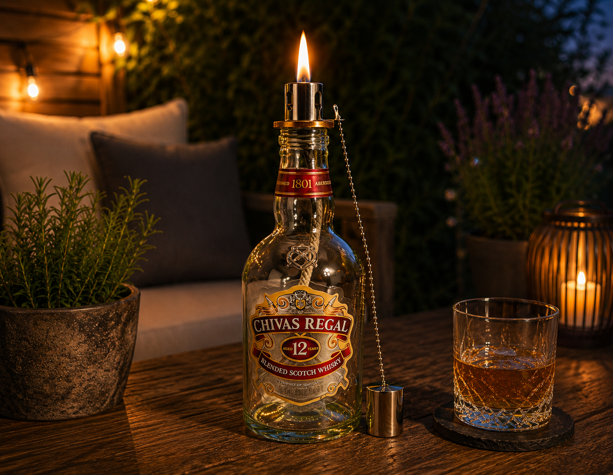 Whisky soap dispenser “Chivas Charm” | Upcycling pump dispenser from Chivas Regal bottles | Refillable with soap | Bathroom decoration | Gift | H:28cm