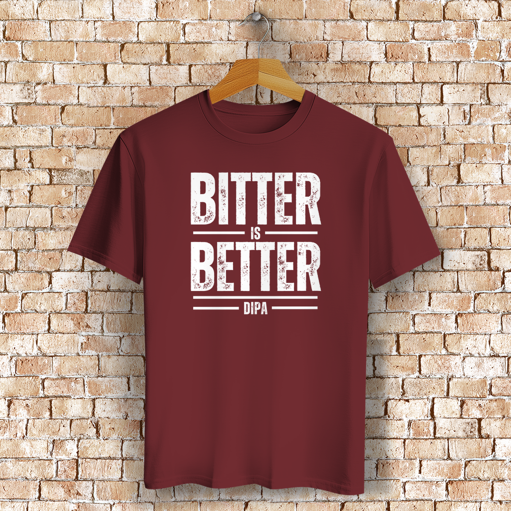 Bitter is Better – DIPA T-Shirt für Craftbier-Fans & Hopfen-Liebhaber - Bio-Baumwolle - Unisex