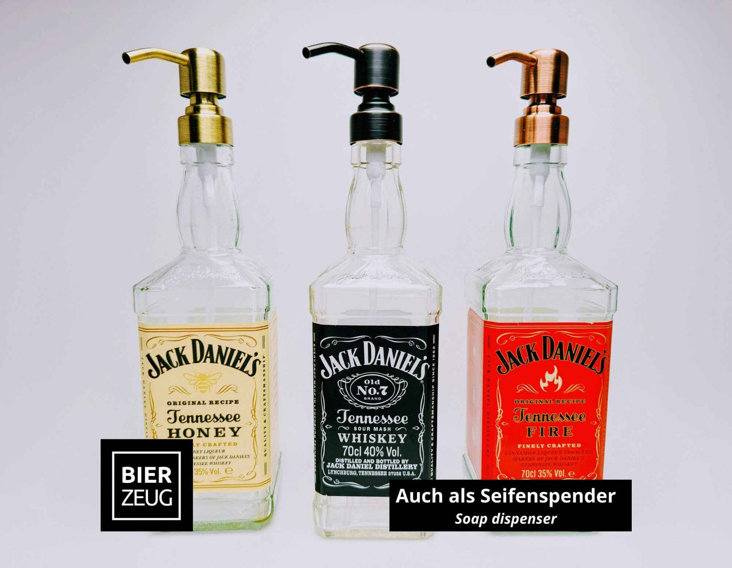Whisky-Öllampe ”Jack Daniels” | Handgemachte Öllampe aus Jack Daniels Single Barrel Flasche | Upcycling Deko | Individuelles Geschenk