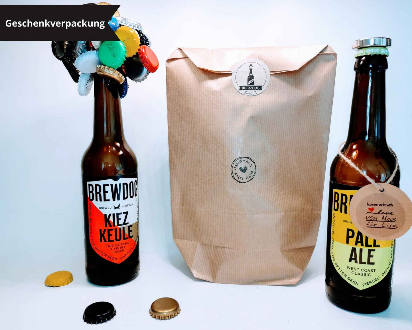 KraftBIERbaum | Der Magnet-Baum für deine Craftbeer-Crowns | Handgemacht Upcycling | Craftbier Flasche | Hält 60+ Kronkorken