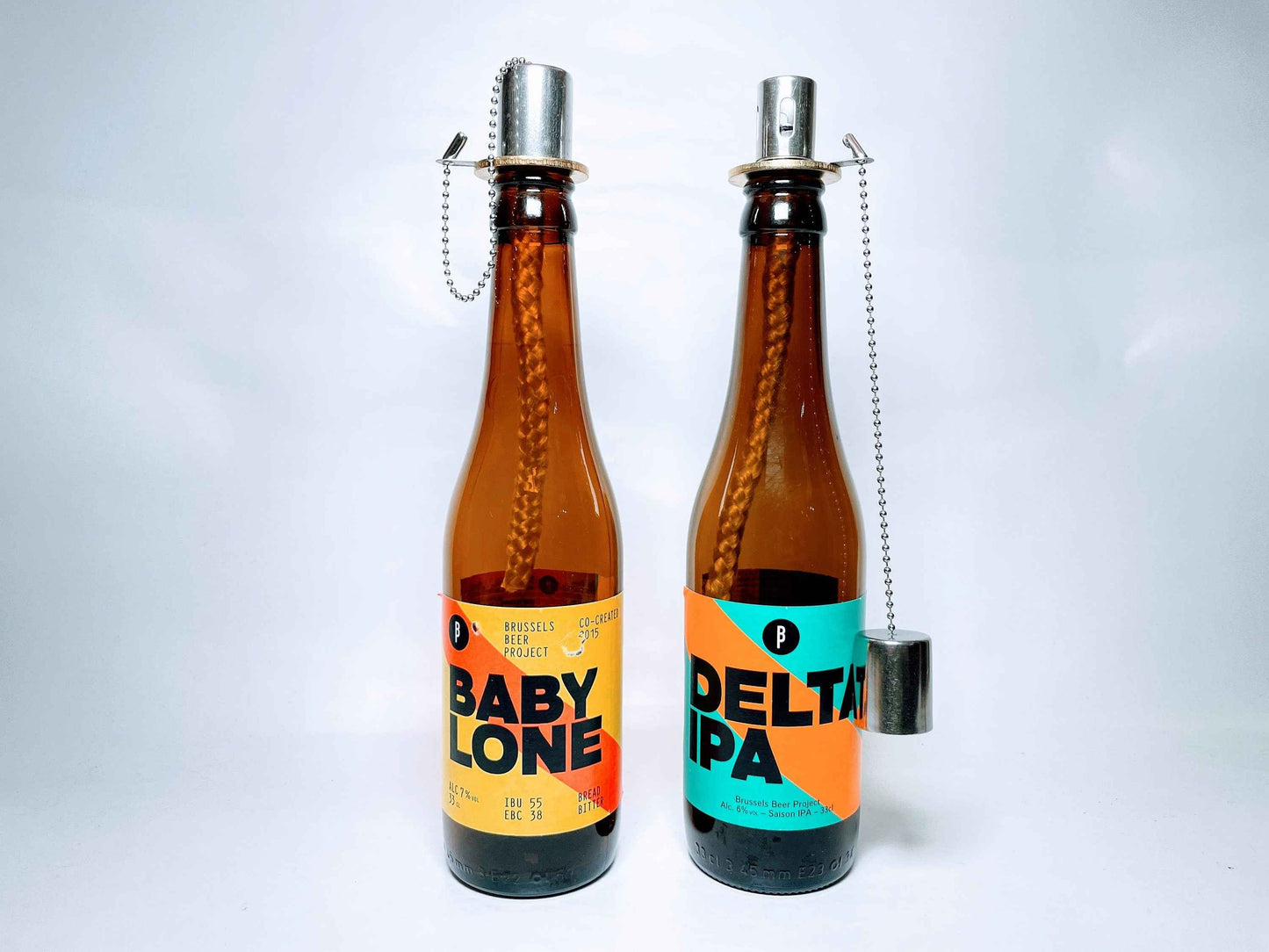 Craftbier-Öllampe | Handgemachte Öllampe aus Craftbeer-Flaschen | Upcycling | Handgemacht | Individuell | Geschenk | Deko | H:22-25cm