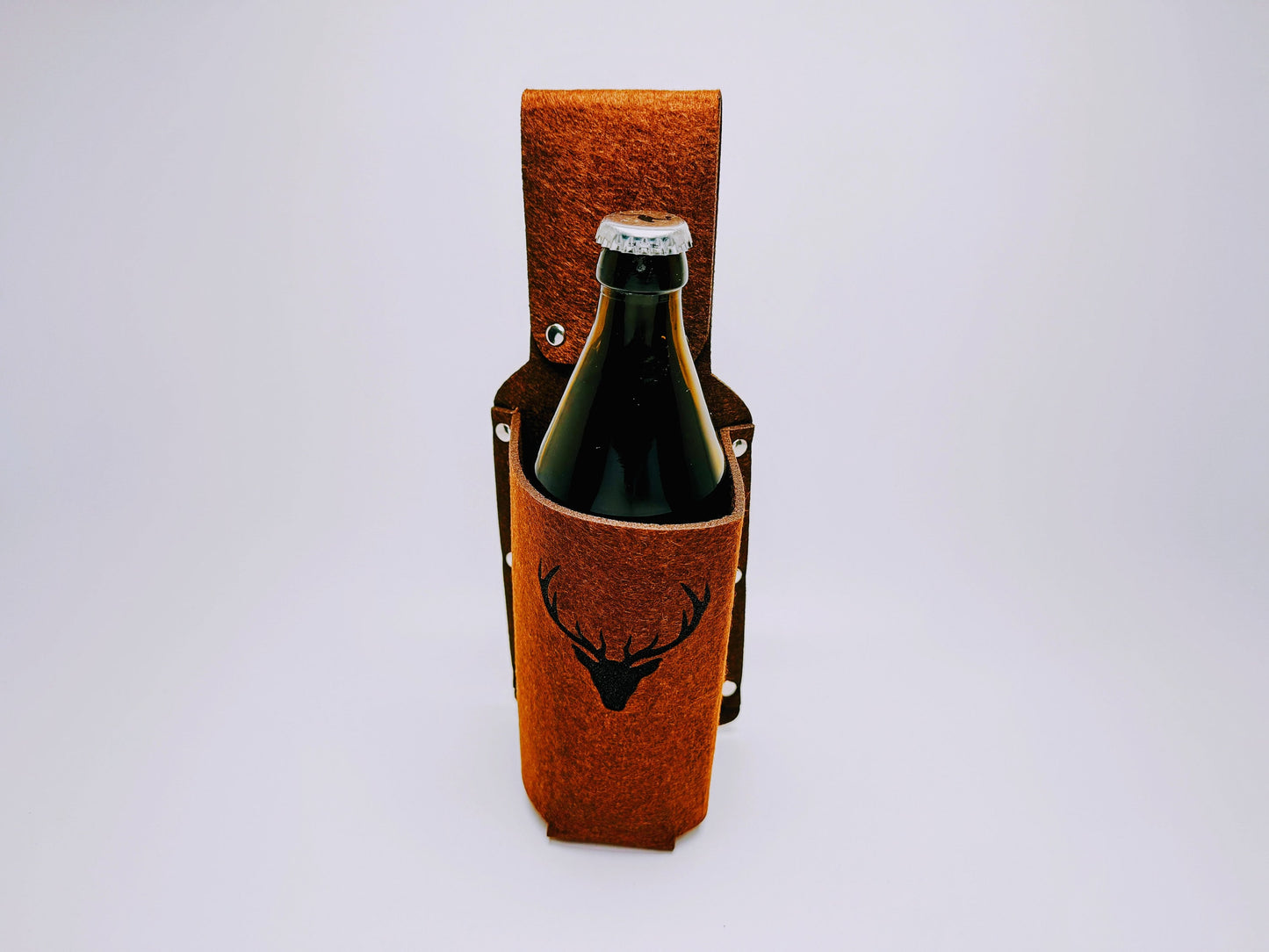 Bier-Holster - Gürtelholster für Getränke- und Bierflaschen - Einmaliges Männer-Geschenk