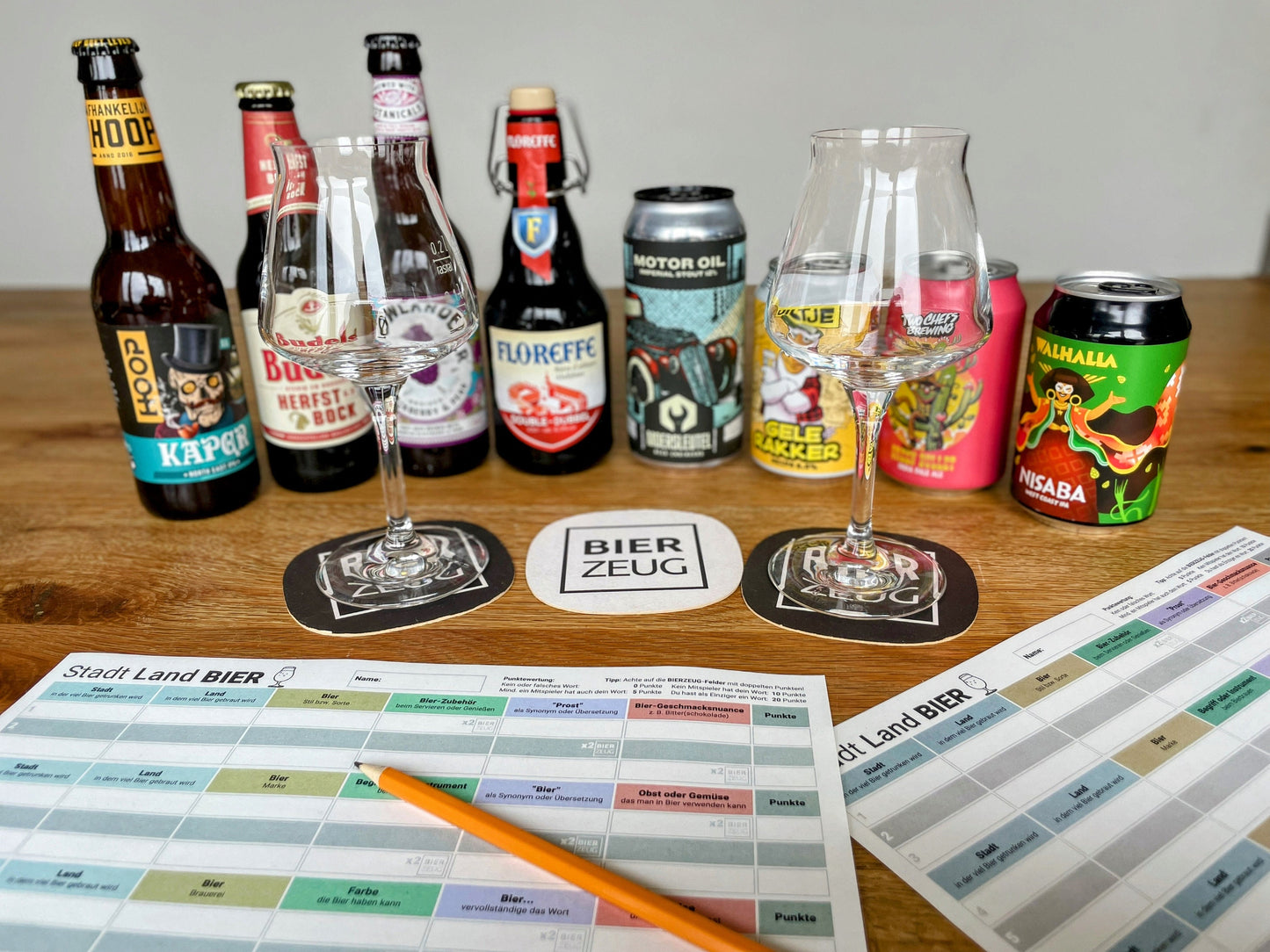Stadt Land BIER - Das Kult-Spiel "Stadt Land Fluss" neu aufgelegt für Bierenthusiasten - Download zum ausdrucken (PDF)