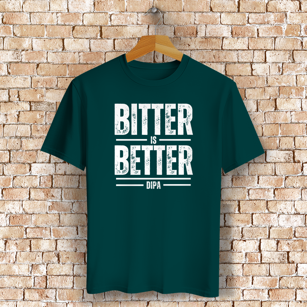 Bitter is Better – DIPA T-Shirt für Craftbier-Fans & Hopfen-Liebhaber - Bio-Baumwolle - Unisex