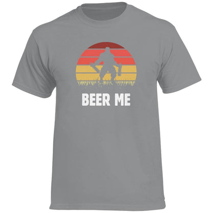 BEER ME T-Shirt mit Bigfoot-Motiv – Lustiges Bier-Shirt für Craftbier-Fans - 100% Baumwolle