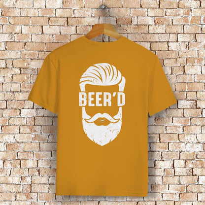 BEER'D T-Shirt mit Rückendruck – Bart trifft Bier - Für Craftbier und Bart-Fans mit Humor - 100% Bio-Baumwolle & Premium-Qualität