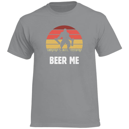 BEER ME T-Shirt mit Bigfoot-Motiv – Lustiges Bier-Shirt für Craftbier-Fans - 100% Baumwolle