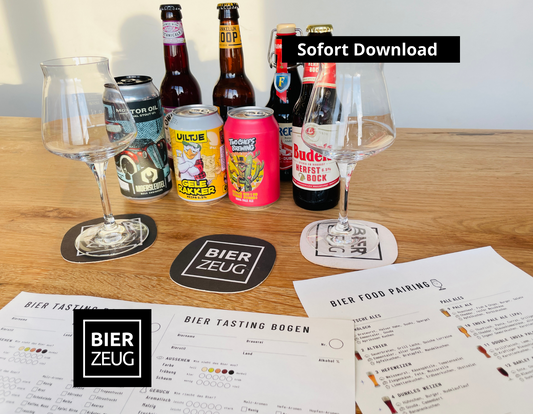 Bierbewertungsbogen (DE+EN) - Inkl. 100+ Food-Pairing-Tipps zu 32 Bier-Stilen - Bier Tasting bewerten - Für alle Biersorten - Download (PDF)