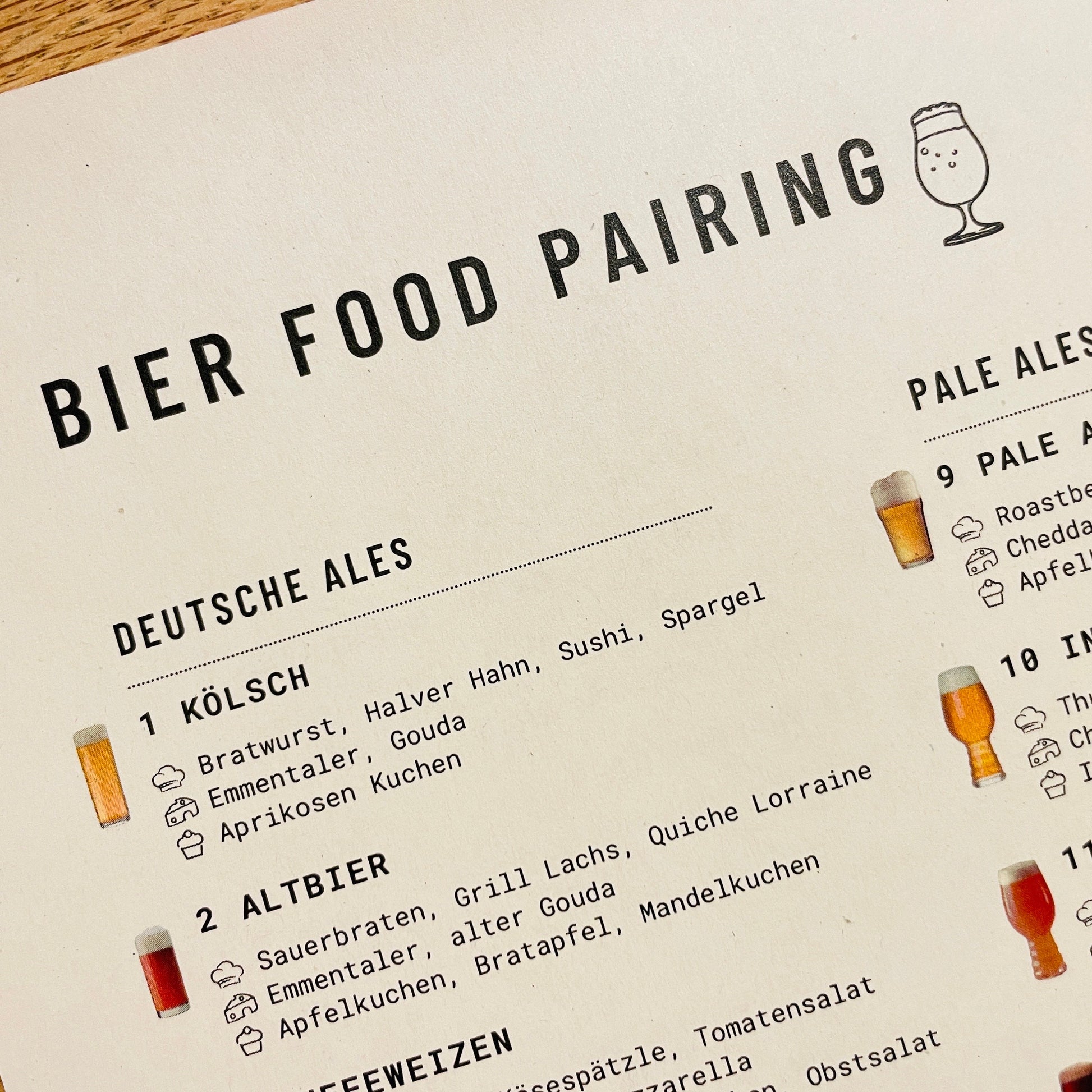 Bierbewertungsbogen (DE+EN) | 100+ Food-Pairing-Tipps zu 32 Bier-Stilen | Bier-Tasting für alle Biersorten | Download als PDF