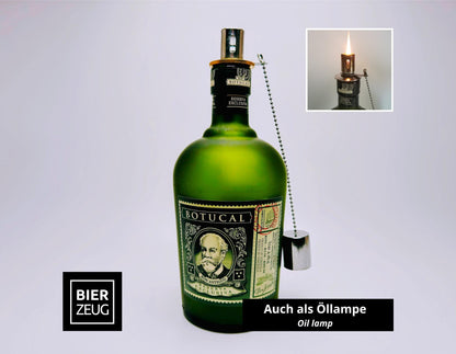 Botucal Rum Lampe | Handgemachte Upcycling Tischlampe aus Botucal Rum Flasche | Einzigartige Geschenkidee | Deko
