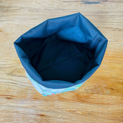 Brotkorb Bier-Motiv | Brotbeutel mit Bier-Flaschen-Design | Brötchentasche aus Stoff | Handgefertigt