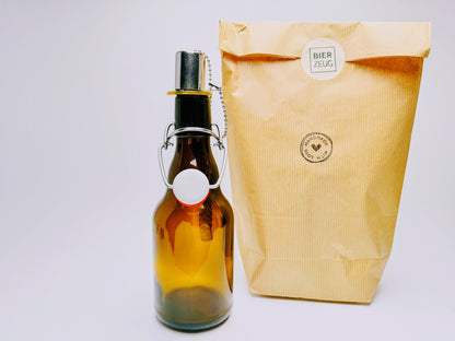 Bügelflaschen-Öllampe “Bügel Burner“ | Handgemachte Öllampe aus Bierflaschen | Ideal für Garten & Balkon | Perfektes Bierliebhaber Geschenk