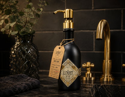 Illusionist Gin Vintage-Lampe | Handgemachte nachhaltige Tischlampe aus Illusionist Gin | Einzigartige Geschenkidee | Deko-Licht | Upcycling