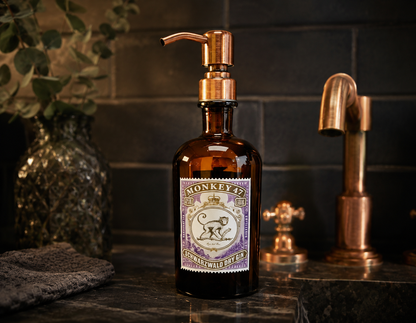 Gin oil lamp "Monkey 47" | Handmade oil lamp from Monkey 47 bottles | Upcycling | Handcrafted | Individual | Gift | Decoration | H:21cm