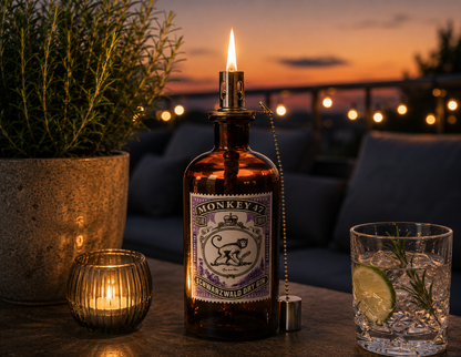 Gin-Seifenspender “Monkey 47“ | Upcycling Pumpspender aus Monkey47 Gin Flasche | Nachfüllbar mit Seife | Bad Deko | Geschenk Schwarzwald