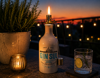 Gin Sul Seifenspender “Sul Spender” | Upcycling Pumpspender aus Gin Sul Flasche | Nachfüllbar | Deko Bad Geschenk Hamburg | 500ml - H:27cm