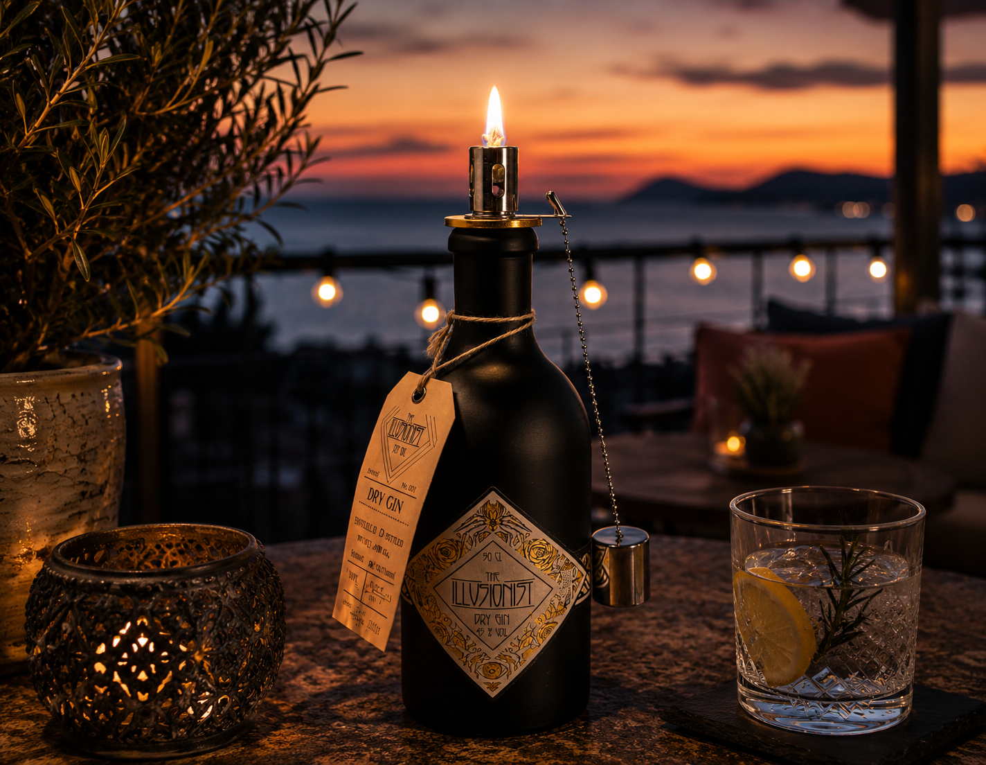 Gin-Seifenspender “Illusionist“ | Upcycling Seifenspender aus Gin Flasche | Nachfüllbar | Bad Deko Geschenk München | Upcycling