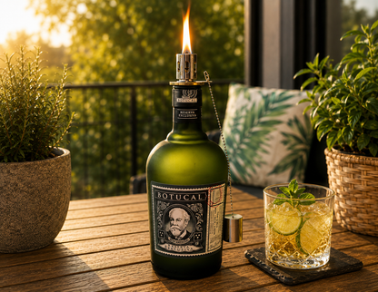 Botucal Rum Lampe | Handgemachte Upcycling Tischlampe aus Botucal Rum Flasche | Einzigartige Geschenkidee | Deko