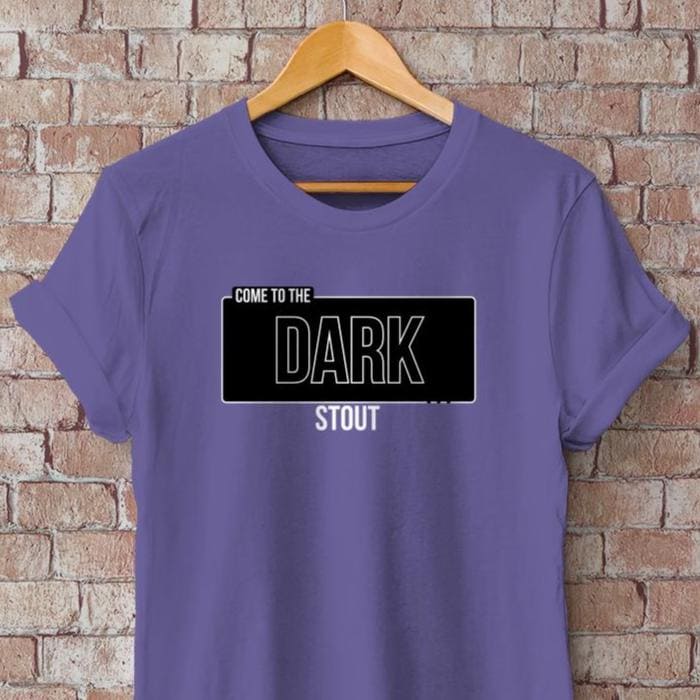 Come to the Dark STOUT - T-Shirt – Humorvolles Bier-Shirt für Stout-Fans & Craftbier-Nerds - Star Wars Fans - Baumwoll Unisex Shirt