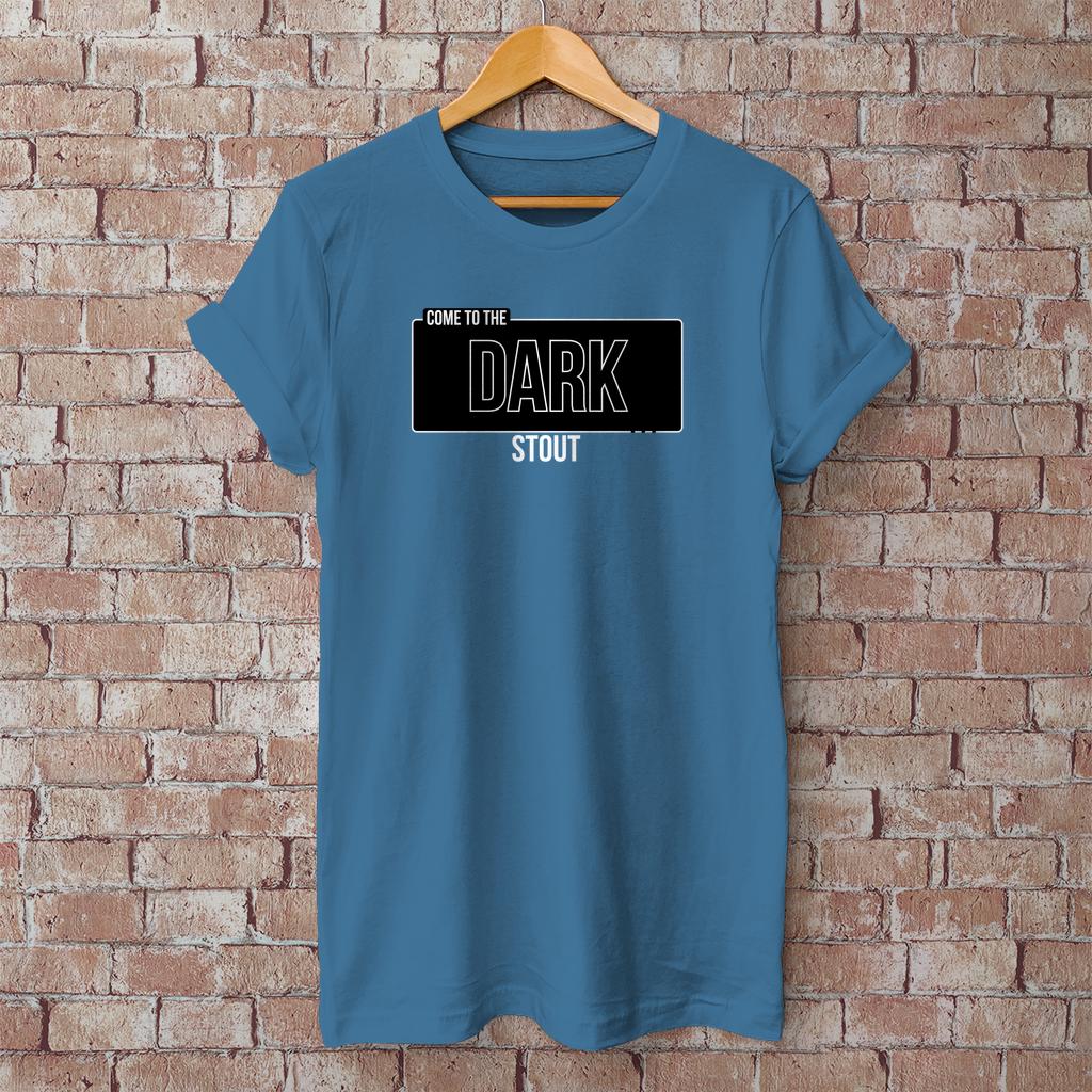 Come to the Dark STOUT - T-Shirt – Humorvolles Bier-Shirt für Stout-Fans & Craftbier-Nerds - Star Wars Fans - Baumwoll Unisex Shirt