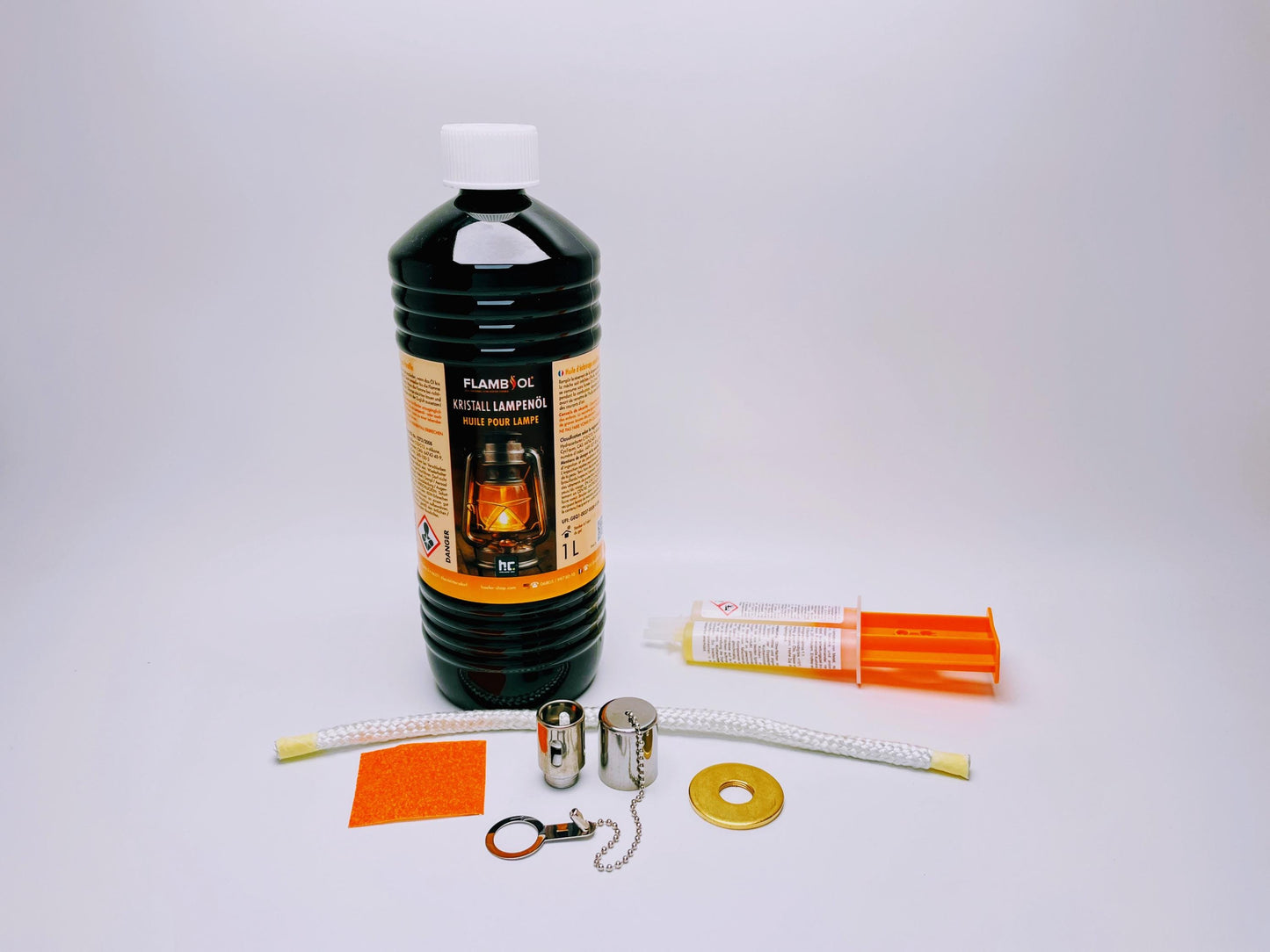 DIY Öllampen-Bausatz für Flaschen-Upcycling | Komplettset mit Kleber, Anleitung & Lampenöl | Verwandle deine Lieblings-Flaschen in Öllampen