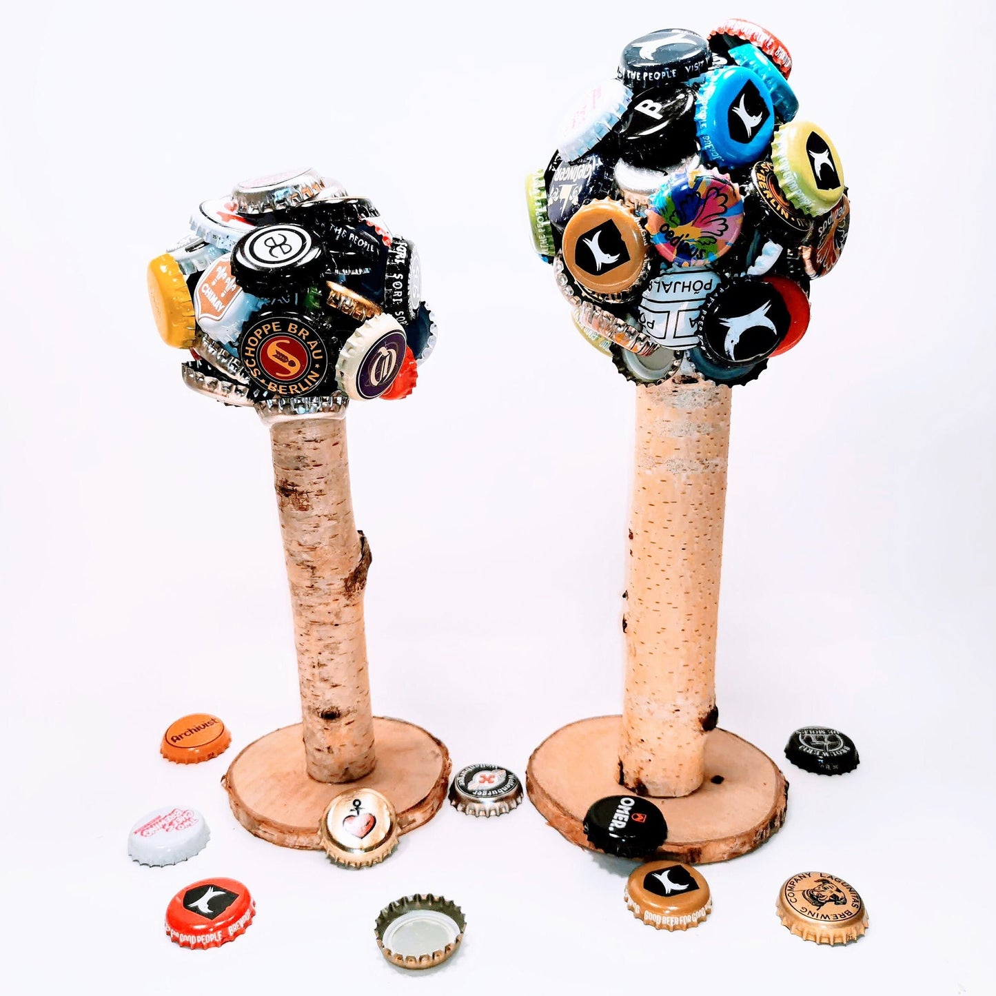 Dat BIERkebäumche | Dein magnetischer Kronkorken-Baum aus Köln | Handgemacht | Hält 100+ Kronkorken | Perfektes Trink- und Party-Spiel
