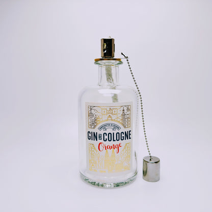Gin Öllampe “Gin de Cologne“ | Handgemachte Öllampe aus Gin de Cologne Flaschen | Upcycling | Handgefertigt | Individuell | Geschenk | Deko