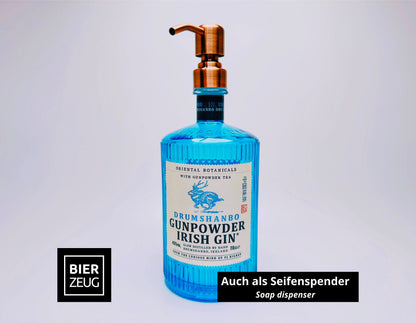 Gin Öllampe “Gunpowder“ | Handgemachte Öllampe aus Gunpowder Gin Flaschen | Upcycling | Handgefertigt | Individuell | Geschenk | Deko | H:20