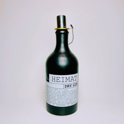 Gin Öllampe “Heimat“ | Handgemachte Öllampe aus Heimat Gin Flaschen | Upcycling | Handgemacht | Individuell | Geschenk | Deko Balkon Garten