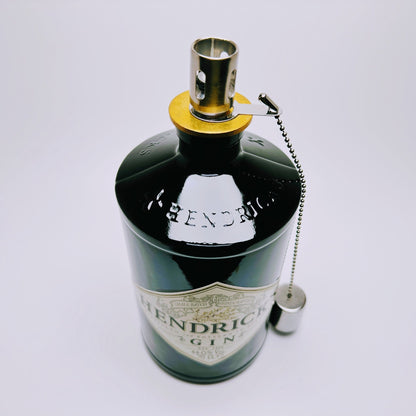 Gin Öllampe “Hendricks“ | Handgefertigte Öllampe aus Hendricks Gin Flaschen | Upcycling Deko | Einzigartiges Geschenk für Gin-Liebhaber