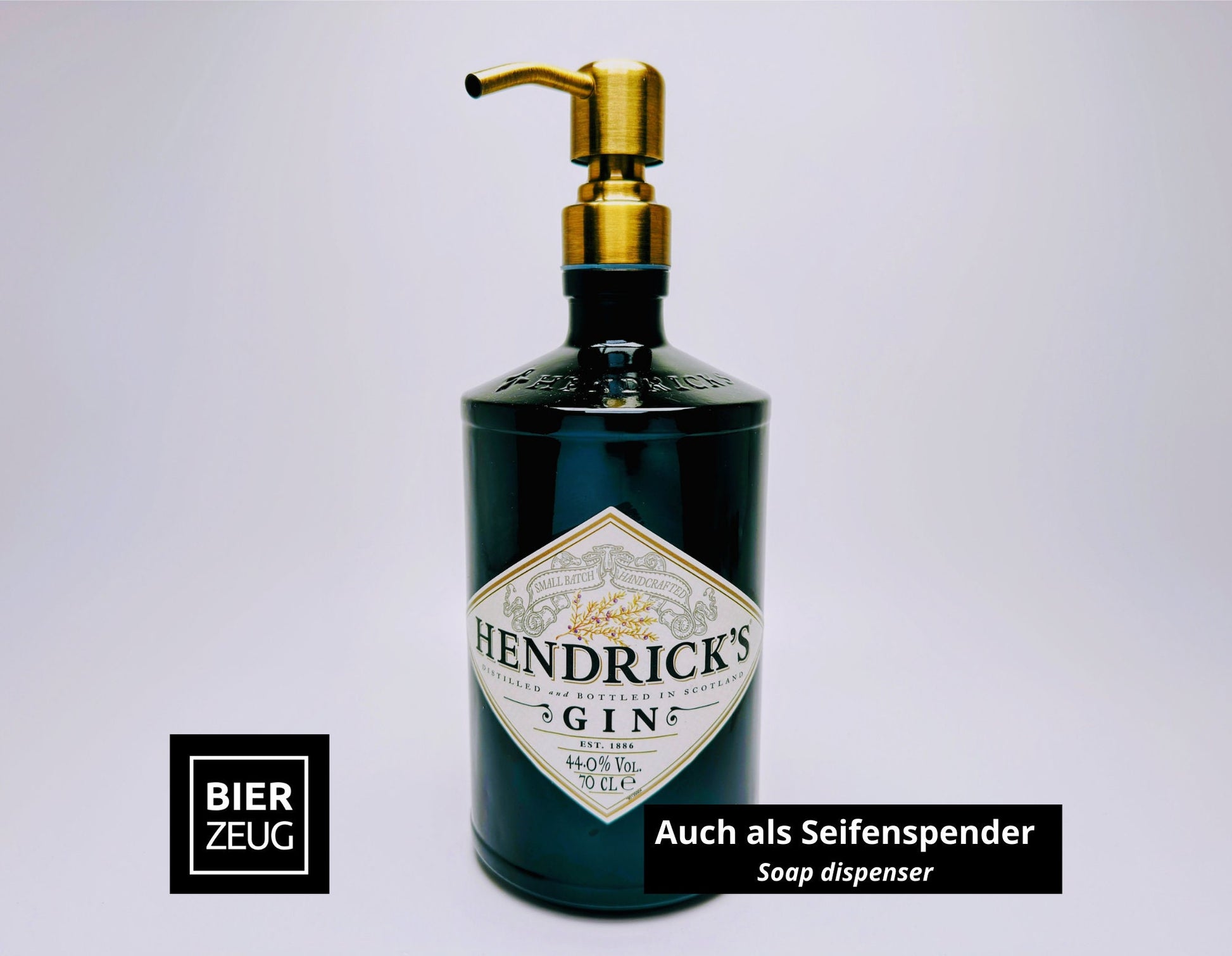 Gin Öllampe “Hendricks“ | Handgefertigte Öllampe aus Hendricks Gin Flaschen | Upcycling Deko | Einzigartiges Geschenk für Gin-Liebhaber