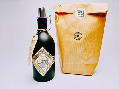 Gin Öllampe “Illusionist“ | Handgemachte Öllampe aus Illusionist Gin Flaschen | Upcycling, handgefertigt, individuell | Deko & Geschenkidee