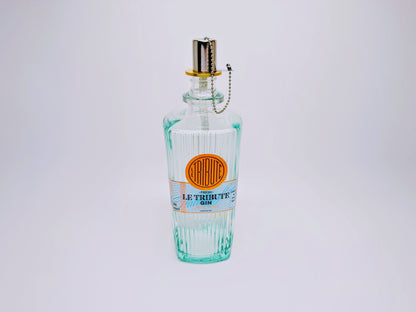 Gin Öllampe “Le Tribute“ | Handgemachte Öllampe aus Le Tribute Gin Flaschen | Upcycling | Handgefertigt | Individuell | Geschenk | Deko