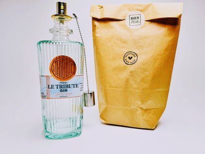 Gin Öllampe “Le Tribute“ | Handgemachte Öllampe aus Le Tribute Gin Flaschen | Upcycling | Handgefertigt | Individuell | Geschenk | Deko
