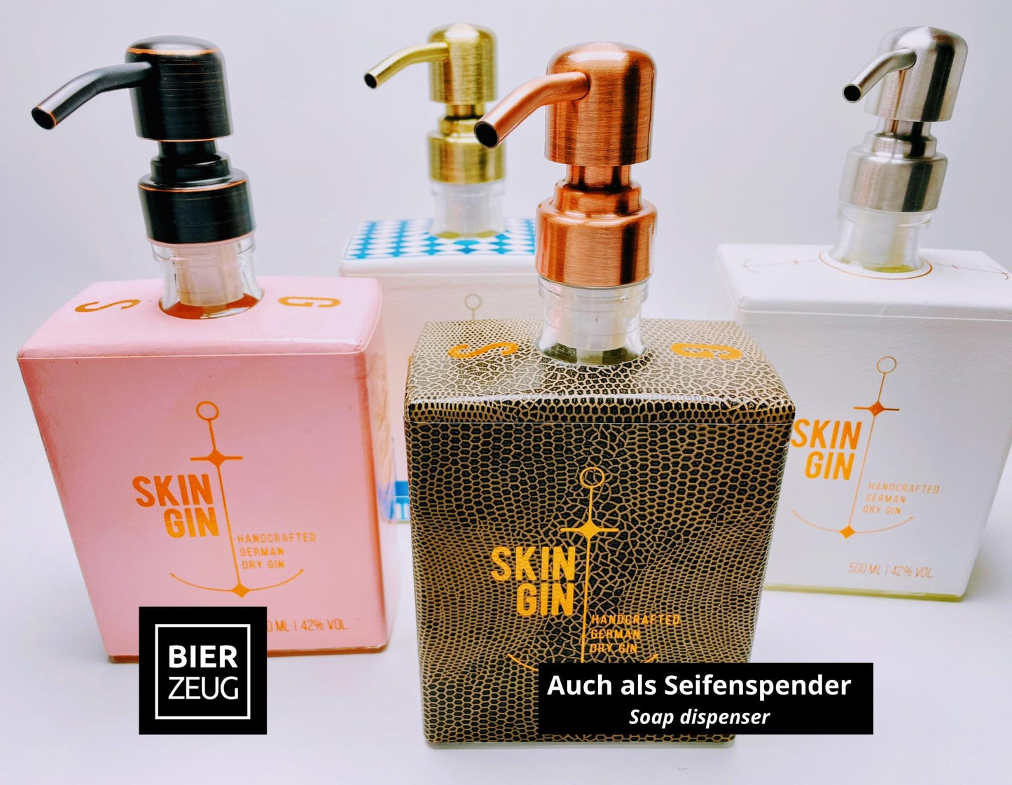 Gin Öllampe “Skin“ | Handgemachte Upcycling Lampe aus Gin Flasche | Vintage Deko | Individuell | Geschenkidee | Nachhaltig & Einzigartig