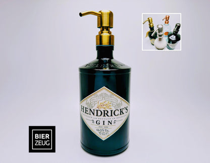 Gin-Seifenspender “Hendricks” |  Upcycling Pumpspender aus Hendricks Gin Flasche | Nachfüllbar | Bad Deko Geschenk aus Schottland | 700ml