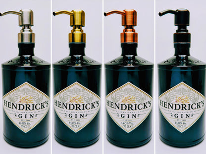 Gin-Seifenspender “Hendricks” |  Upcycling Pumpspender aus Hendricks Gin Flasche | Nachfüllbar | Bad Deko Geschenk aus Schottland | 700ml