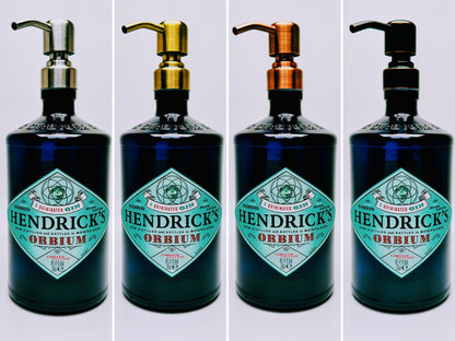 Gin-Seifenspender “Hendricks” |  Upcycling Pumpspender aus Hendricks Gin Flasche | Nachfüllbar | Bad Deko Geschenk aus Schottland | 700ml