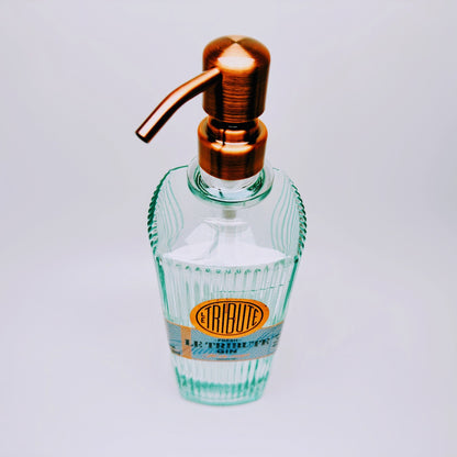 Gin-Seifenspender “Le Tribute“ | Upcycling Pumpspender aus Le Tribute Gin Flasche | Nachfüllbar mit Seife | Bad Deko | Geschenk Spanien