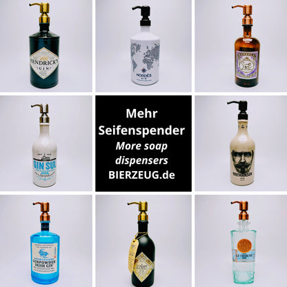 Gin-Seifenspender “Roku“ | Upcycling Pumpspender aus Roku Gin Flasche | Nachfüllbar mit Seife, Spüli, Lotion | Bad Deko | Geschenk Japan