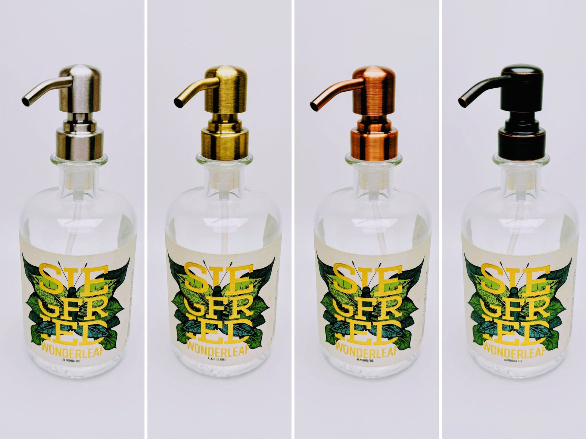 Gin-Seifenspender “Siegfried“ | Upcycling Pumpspender aus Siegfried Gin Flaschen | Nachfüllbar mit Seife etc. | Bad Deko | Geschenk Bonn