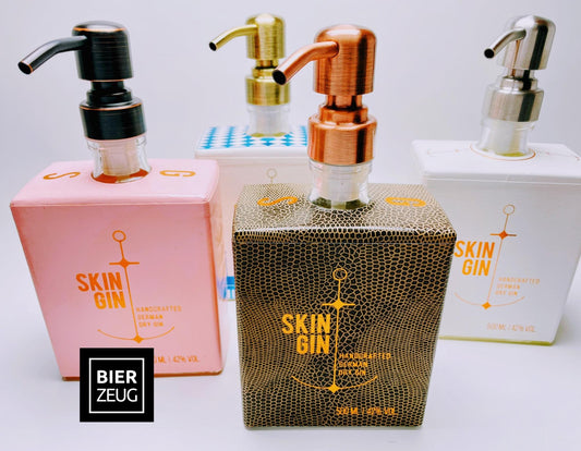 Gin-Seifenspender “SkinGin Splash“ | Upcycling Pumpspender aus Original Skin Gin Flasche | Nachfüllbar | Deko für Bad | Geschenk München