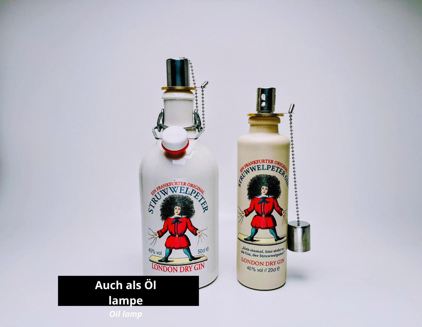 Gin-Seifenspender “Struwwelpeter“ | Upcycling Pumpspender aus Struwwelpeter Gin Flasche | Nachfüllbar Seife | Bad Deko | Geschenk Frankfurt