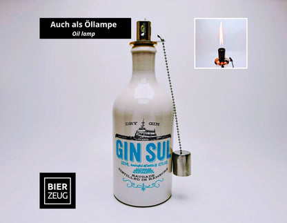 Gin Sul Seifenspender “Sul Spender” | Upcycling Pumpspender aus Gin Sul Flasche | Nachfüllbar | Deko Bad Geschenk Hamburg | 500ml - H:27cm