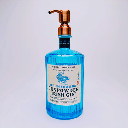 Gin Seifenspender aus echter Ginflasche – Handgemachter nachfüllbarer Pumpspender – Upcycling Seifenspender – Geschenkidee für Gin Liebhaber