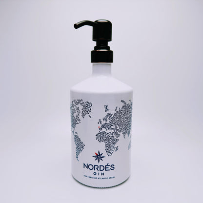 Gin Seifenspender aus echter Ginflasche – Handgemachter nachfüllbarer Pumpspender – Upcycling Seifenspender – Geschenkidee für Gin Liebhaber