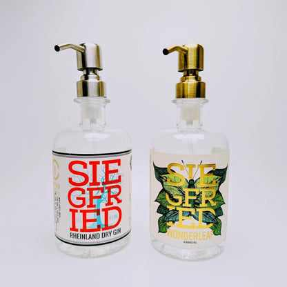 Gin Seifenspender aus echter Ginflasche – Handgemachter nachfüllbarer Pumpspender – Upcycling Seifenspender – Geschenkidee für Gin Liebhaber
