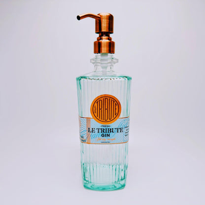 Gin Seifenspender aus echter Ginflasche – Handgemachter nachfüllbarer Pumpspender – Upcycling Seifenspender – Geschenkidee für Gin Liebhaber